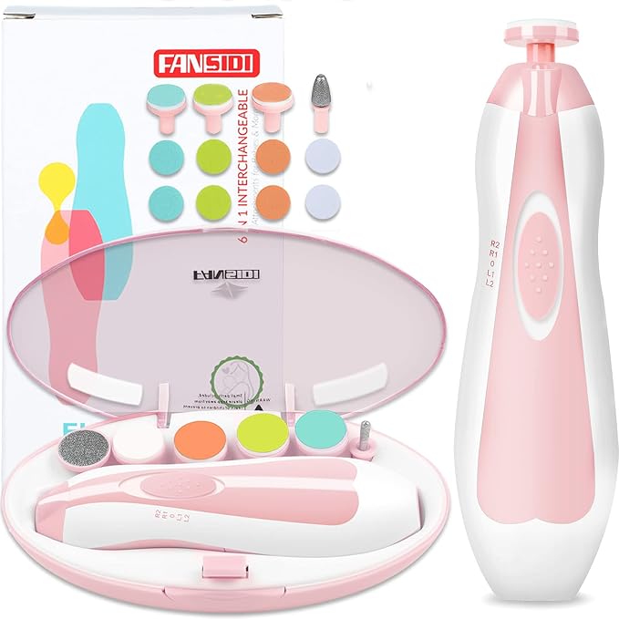 FANSIDI Baby Nail File Electric Nail Trimmer Safe Baby Nail Clippers Manicure by FANSIDI