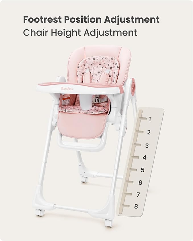 Foldable High Chair with Soft Cushion, High Chairs - Image 3