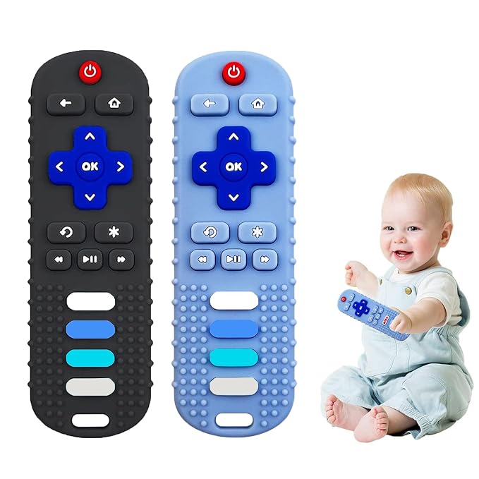Silicone Baby Teething Toys for Babies 3 6 18 24 Months, Baby Silicone Chew Toys by ERSIHUA
