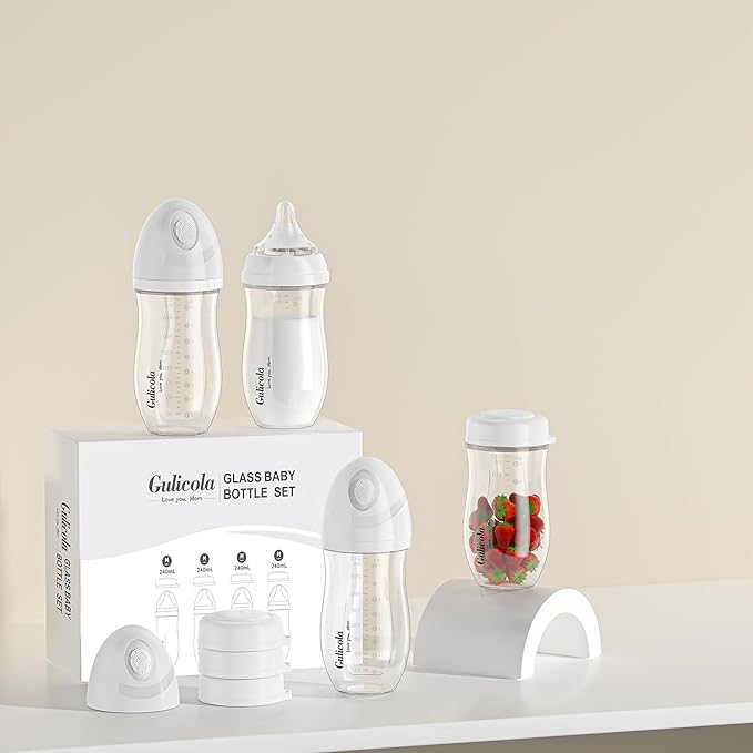 Gulicola Natural Glass Baby Bottle 8 oz - Image 7