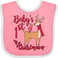 inktastic Baby's First Christmas Baby Bib by Inktastic