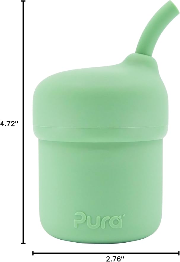 Pura my-my Silicone Straw Cup| Spill Proof, Food Grade Silicone, Plastic-Free | - Image 8