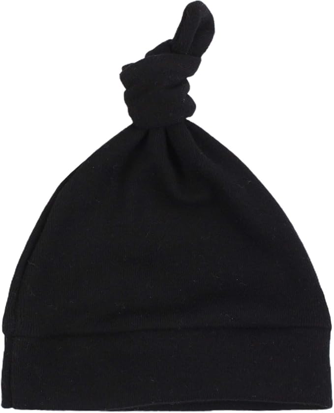 JANGANNSA Newborn Baby Hat Infant Baby Boys Beanie Top Knot Stretchy Hats by JANGANNSA