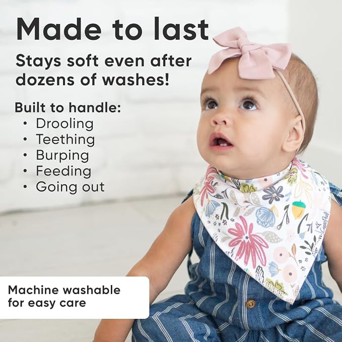 Copper Pearl 4 Pack Soft Cotton Baby Bibs - Image 3
