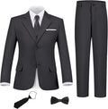 Boys Suit Set Slim Fit Kids Formal Suits Toddler Tuxedo Wedding Prom Classic by FxzpiodiMENSSUITS