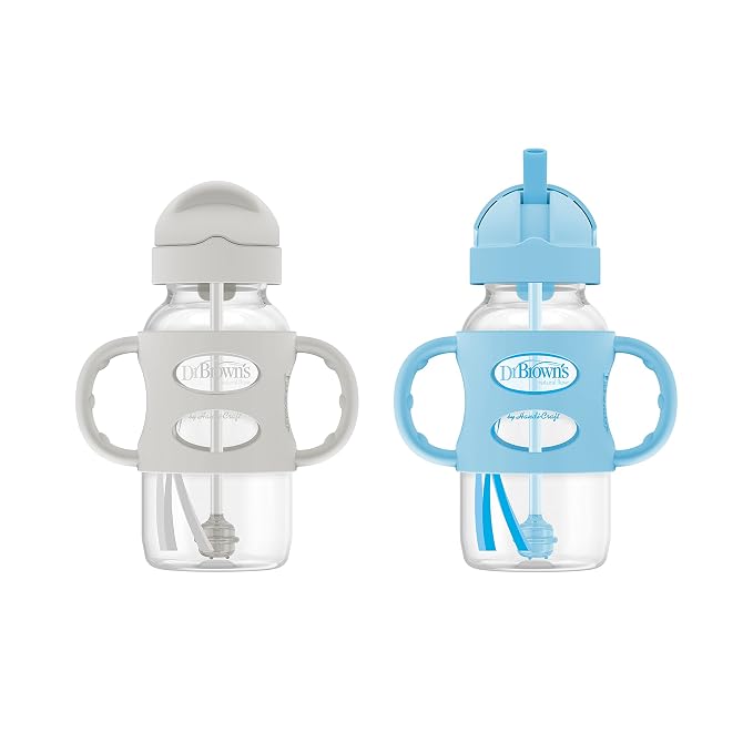 Dr. Brown's Milestones Wide-Neck Sippy Straw Bottle by DrBrowns