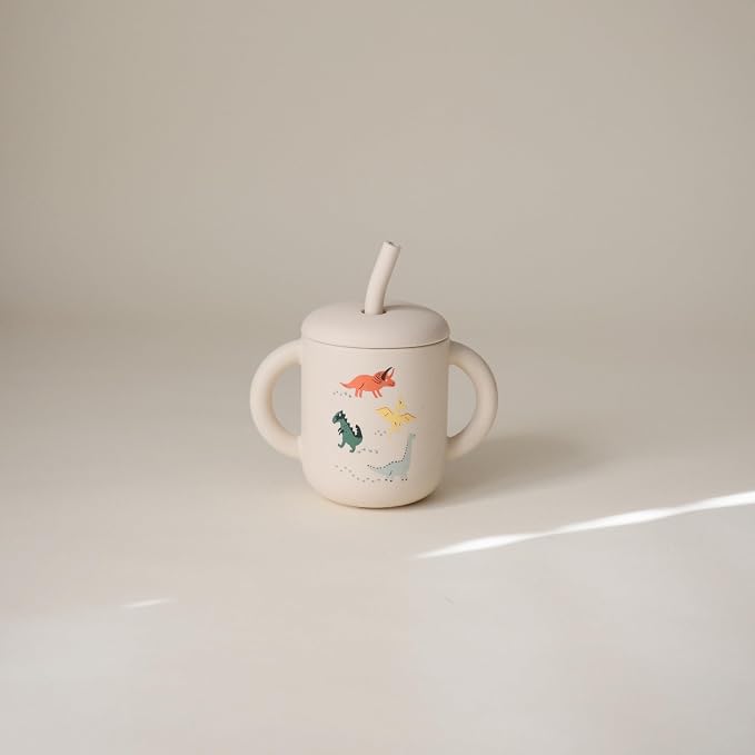 mushie 100% Silicone Training Cup & Straw - Image 4