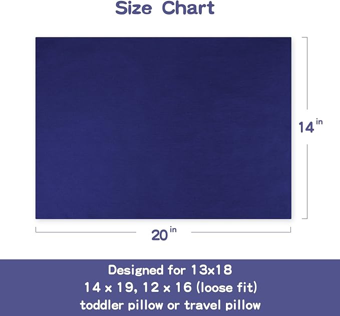 Organic Cotton Toddler Pillowcase 2 Pack, 14 x 20 Travel Pillow Case Cover - Image 6