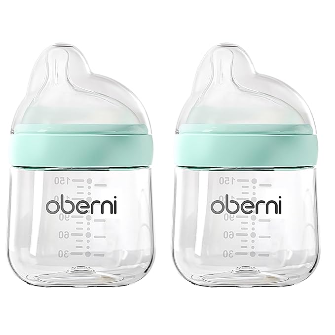 Baby Bottles with Slow Off-Centered Nipple by oberni