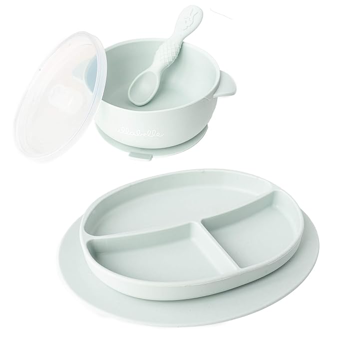 Ullabelle Toddler Plates & Bowls Complete Set w/Spoon by ullabelle