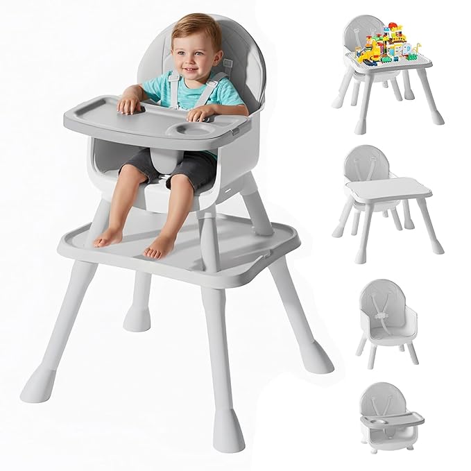 6 in 1 Baby High Chair, Convertible Highchair by UNISWAN