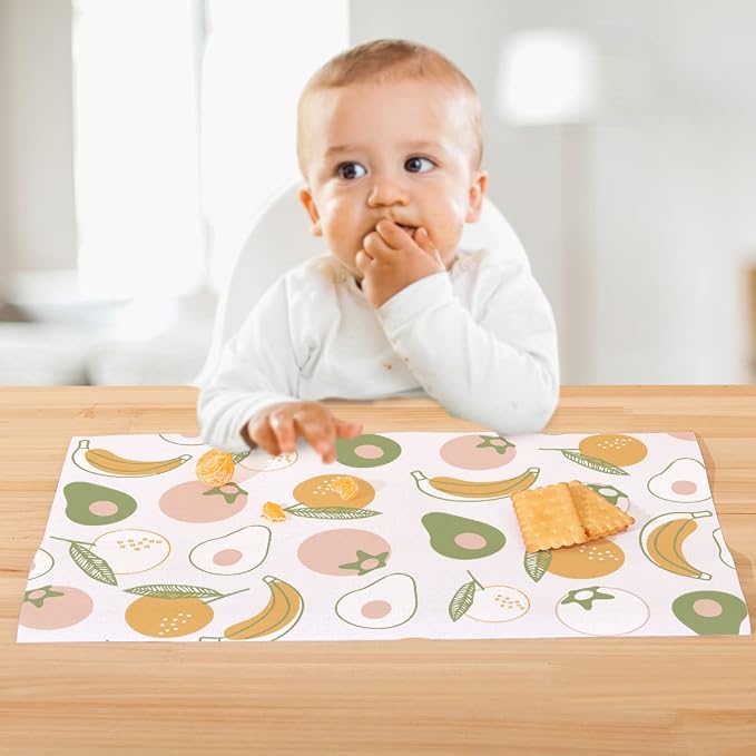 SUNVENO Disposable Baby Placemats – 20 Individually Wrapped Table Mats - Image 6