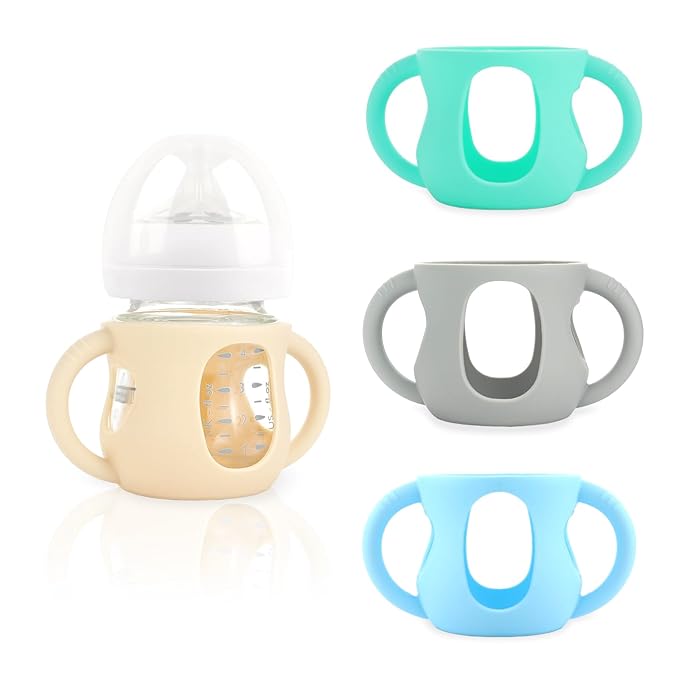 4-Pack Silicone Sleeves for Philips Avent Glass Bottles, BPA-Free by Unknown