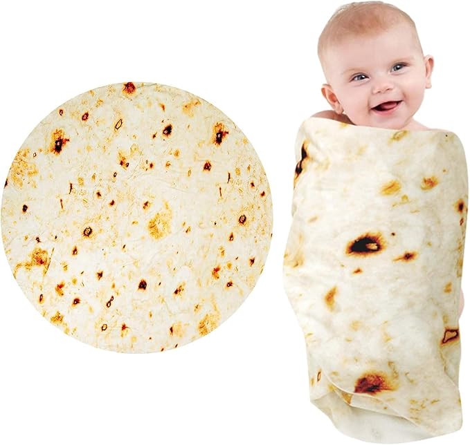 Tortilla Blanket, Baby Burritos Swaddle Blanket, Taco Blanket by FunCozyandHandyBlanketsforAllAgesandToolsYou%E2%80%99llLove