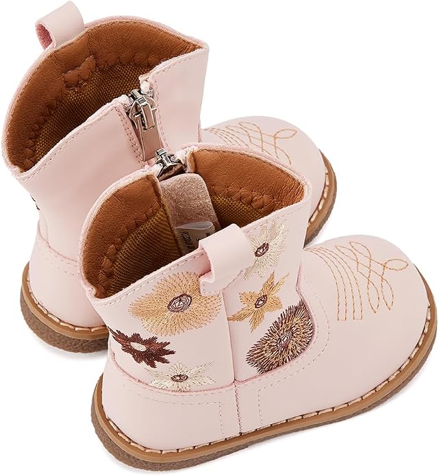 BMCiTYBM Baby Cowboy Cowgirl Boots Infant Western Shoes Boys Girls Round Toe - Image 5