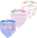 JN&LULU 3 Pack Newborn Baby Bibs Bandana Drool Bibs by JNLULU