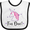 inktastic 1st Birthday Unicorn Baby Bib by Inktastic