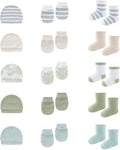 15 Pack Infant Hats Gloves Socks Unisex Baby Boy Girl Accessories Set Cotton by BABYSOLIS