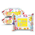 HAPPY BUM - 90 Count Baby Wipes, 7.4 x 7.2 Inch, Moist and Refreshing by HAPPYBUM-BabySkinCareSet