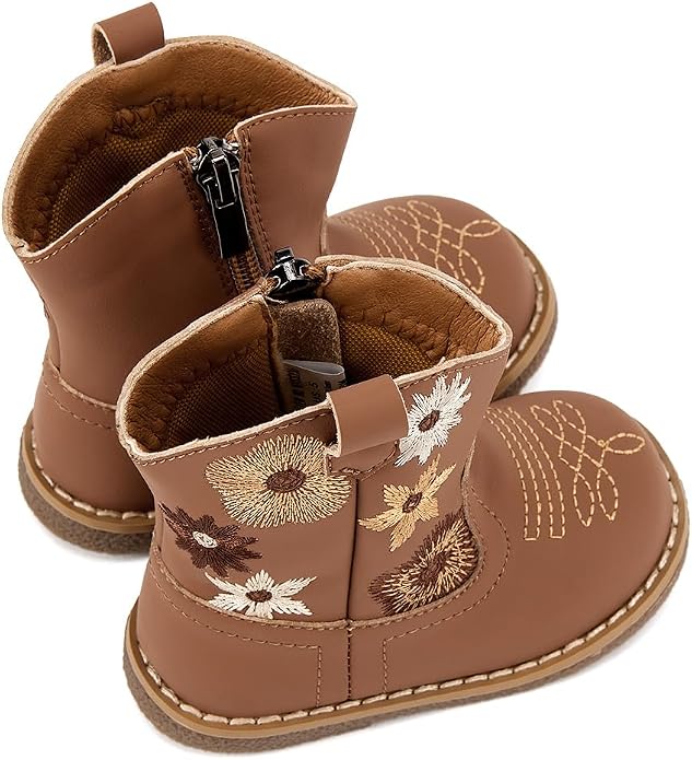 BMCiTYBM Baby Cowboy Cowgirl Boots Infant Western Shoes Boys Girls Round Toe - Image 5