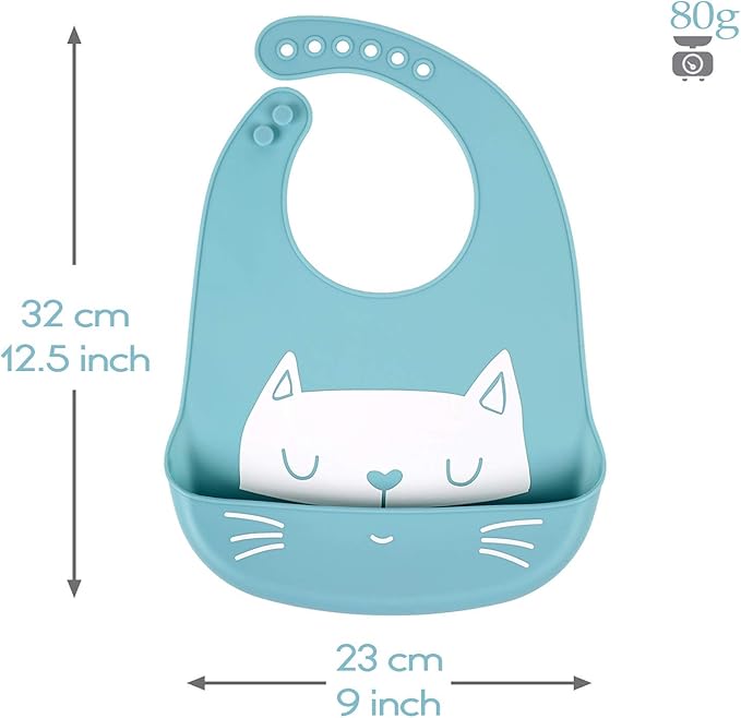 Baby Silicone Feeding Bibs - Image 3