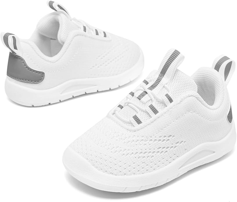 MORENDL Toddler Slip On Sneakers Baby Walking Shoes Non-Slip Breathable Unisex - Image 3