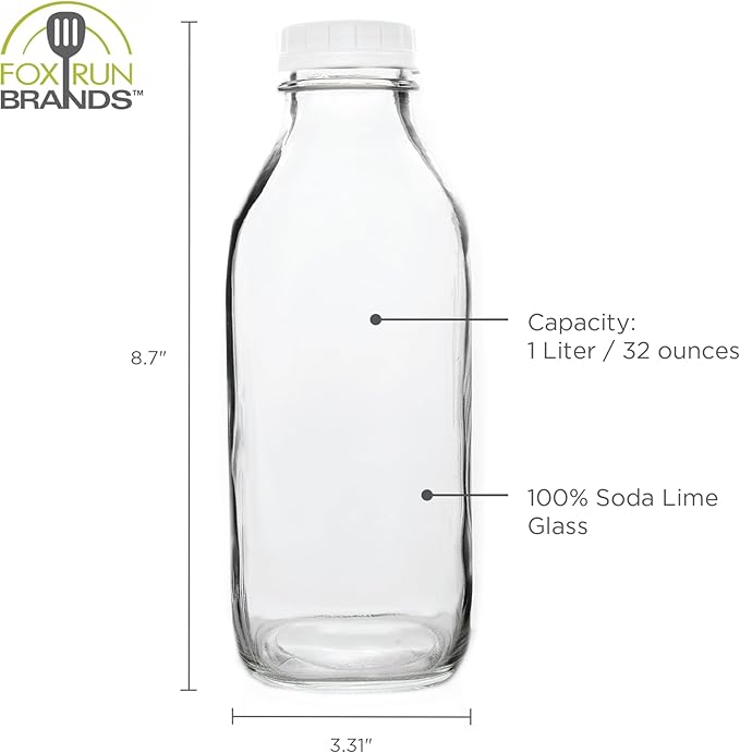 Fox Run Glass Classic Milk Bottle - Image 6