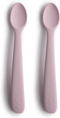 mushie Silicone Baby Feeding Spoons | 2 Pack by mushie