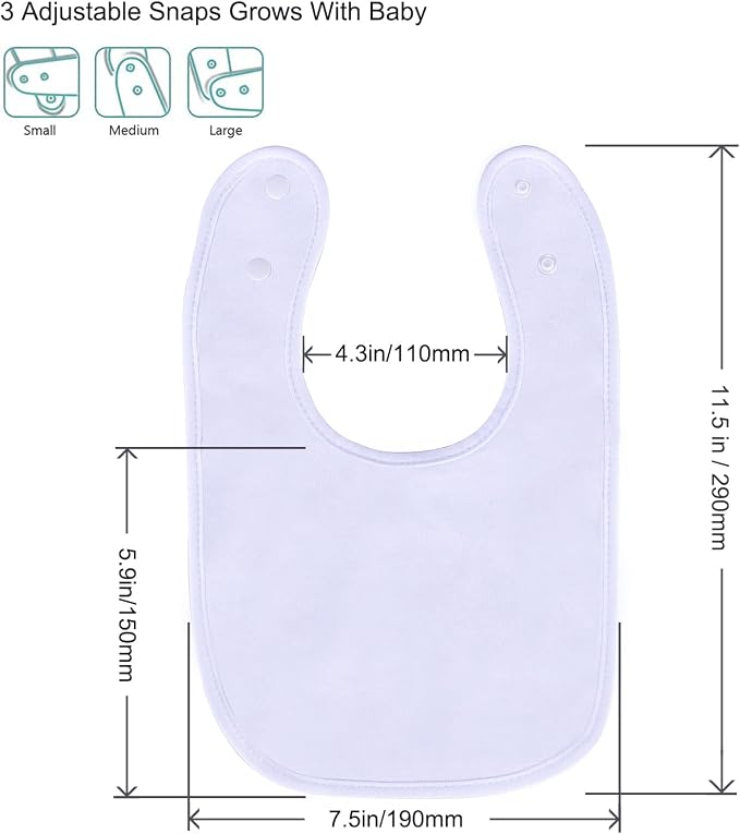 Hakochia Waterproof Baby Bibs Organic Cotton Super Soft and Absorbent - Image 8