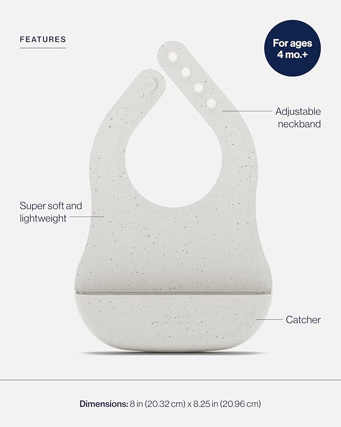 Lalo The Bib - Waterproof, Non-Toxic Silicone Baby Bib - Image 3