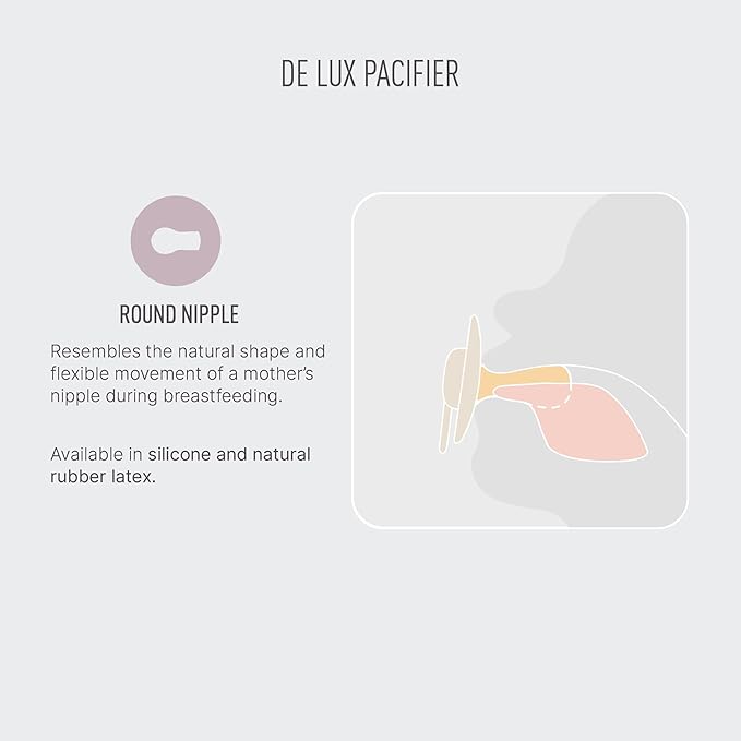 BIBS Pacifiers - De Lux Collection | BPA-Free Baby Pacifier | Made in Denmark | - Image 3