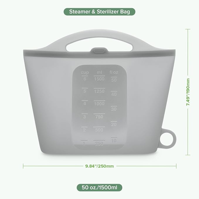 Haakaa On-The-Go Silicone Microwave Steam Sterilizer Bags - Image 8