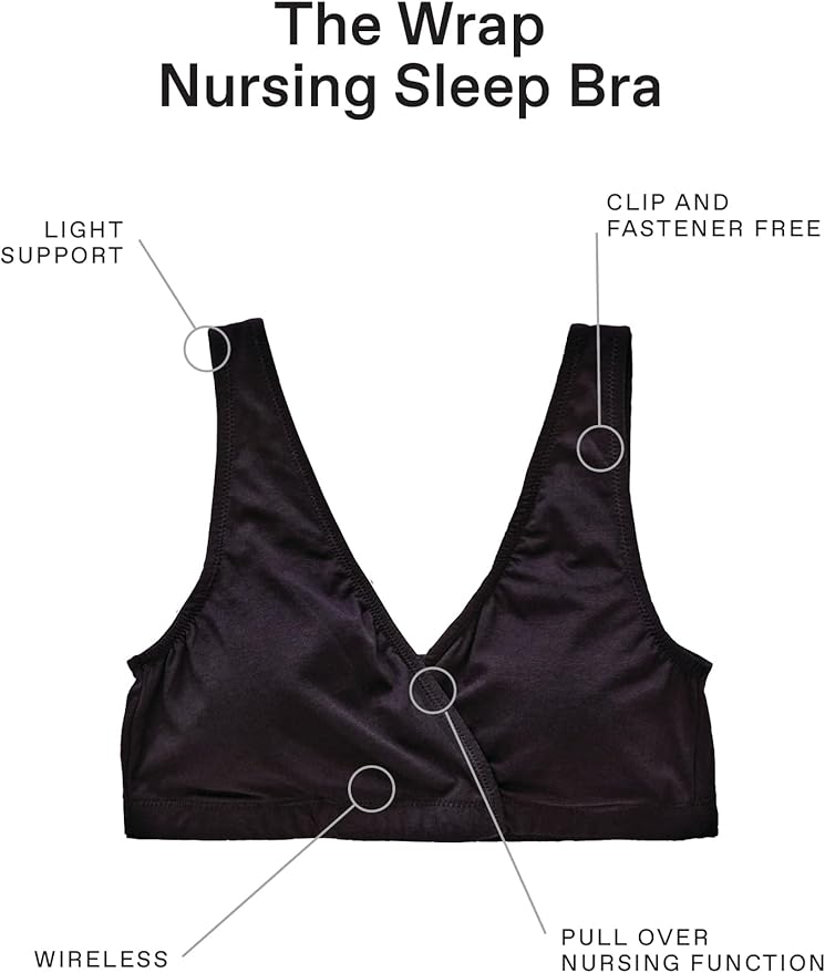 Motherhood Maternity Womens Soft Cotton Spandex Wrap Front Maternity & Nursing - Image 4