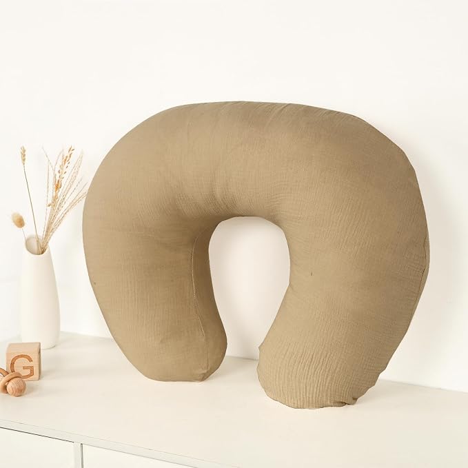 Hooyax Muslin Nursing Pillow Covers Only, Soft and Breathable Nursing Covers - Image 4