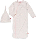 Magnetic Me Modal Newborn Sleeper Gown & Hat Set | Silky Soft Modal Fabric by magneticme