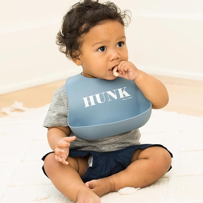 Baby Bib for Eating by Bella Tunno, Waterproof Silicone Bib - Image 2