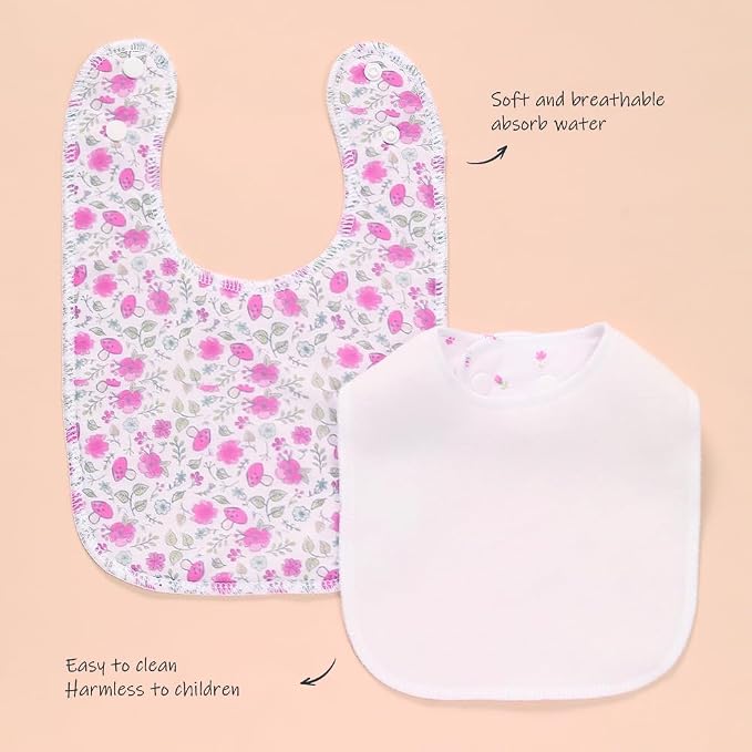 8 Pack Baby Bibs Unisex Adjustable - Image 3