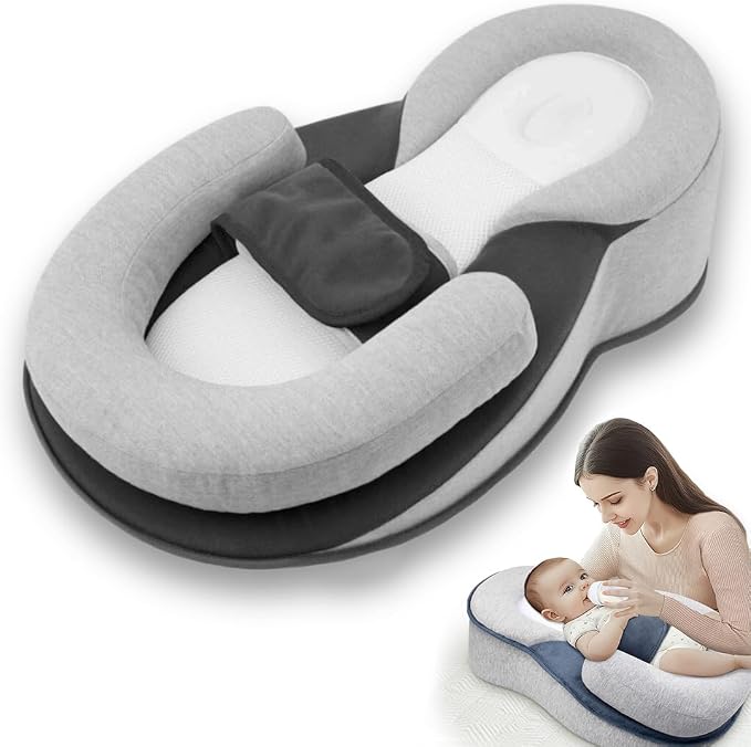 Baby Lounger Pillow with Safety Straps Ergonomic Support Cushion Reflux by Unknown