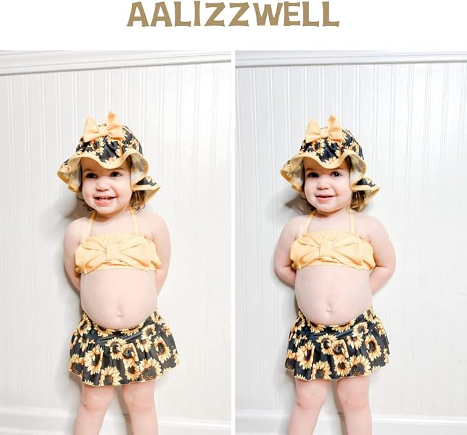 Aalizzwell Baby Girl 2-Piece Bikini Swimsuit - Image 2