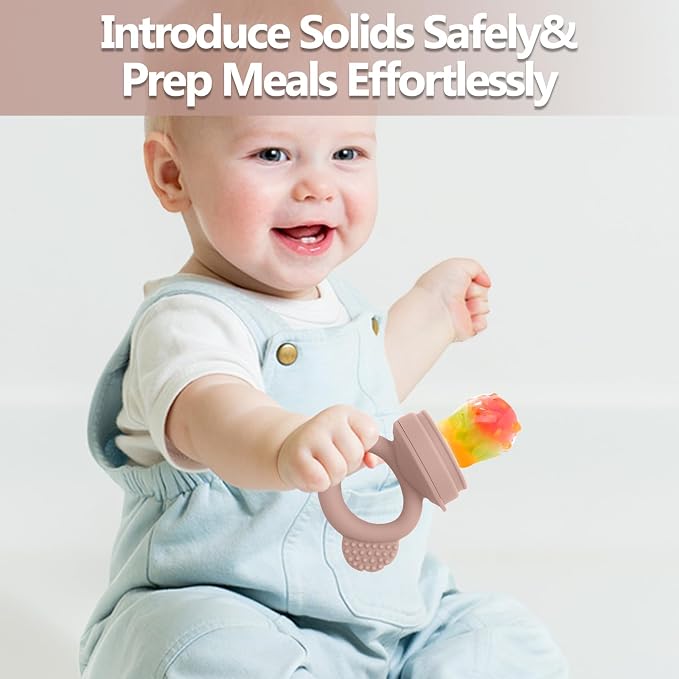 2 Pack Silicone Baby Food Feeders + Mini Freezer Tray - Image 5
