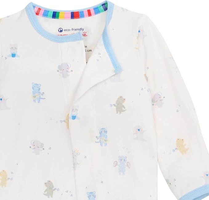 Magnetic Me Boys Modal Magnetic Baby Footie Pajamas | Silky Soft Modal Fabric | - Image 3