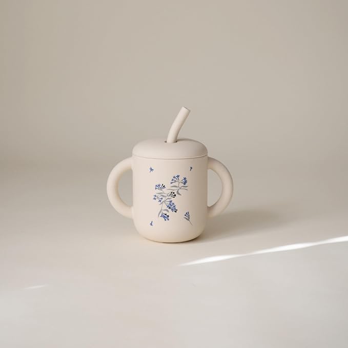 mushie 100% Silicone Training Cup & Straw - Image 3