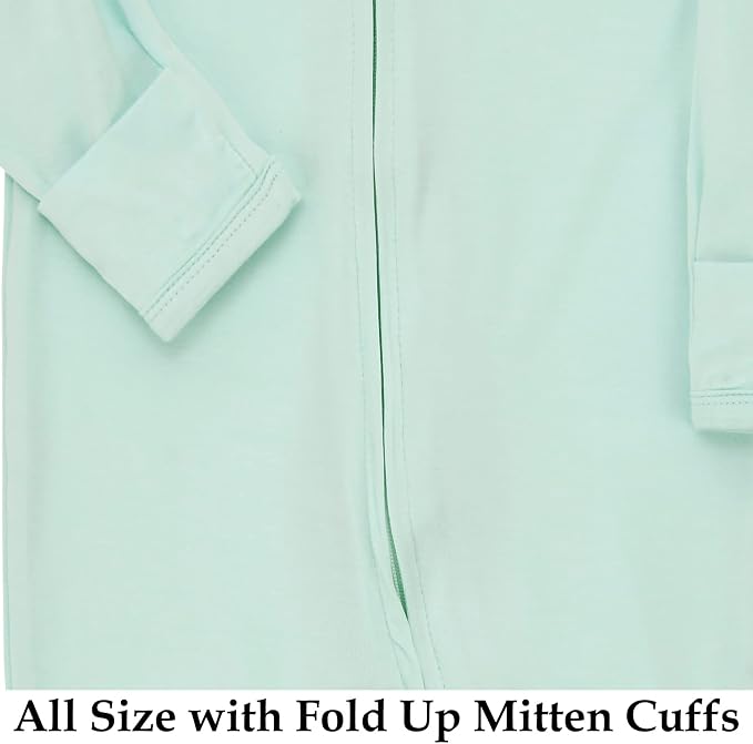 Aablexema Baby Zipper Pajamas Bamboo Rayon - Image 4
