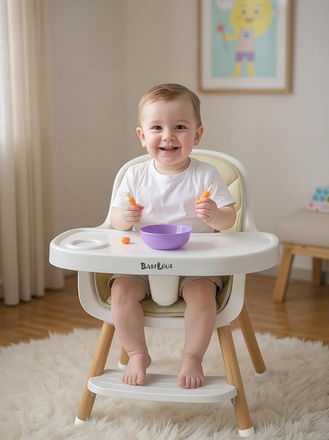 Baby High Chair, Wooden Highchair - Image 7