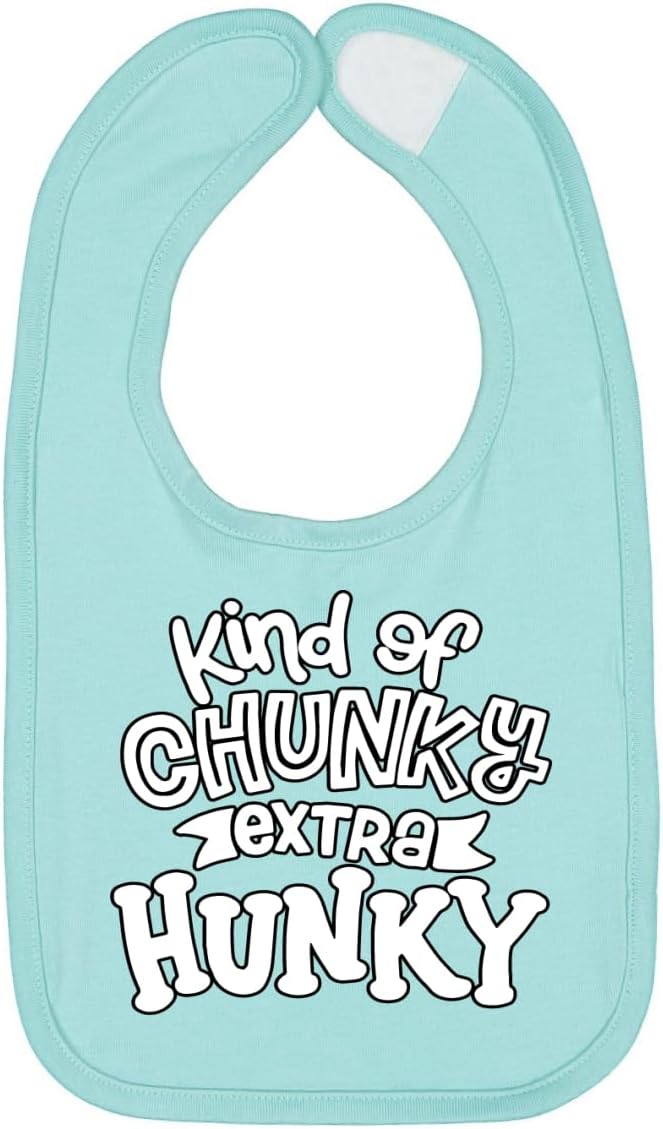 Wild Bobby Kind of Chunky Extra Hunky Humor Infant Premium Jersey Baby Bib by WildBobby