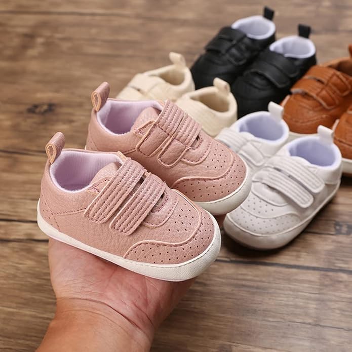 Clowora Baby Boys Girls Shoes Non-Slip Rubber Sole Sneakers Infant First - Image 5