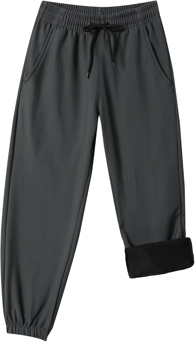 Toddler Fleece Lined Warm Joggers by XiaoLongRen