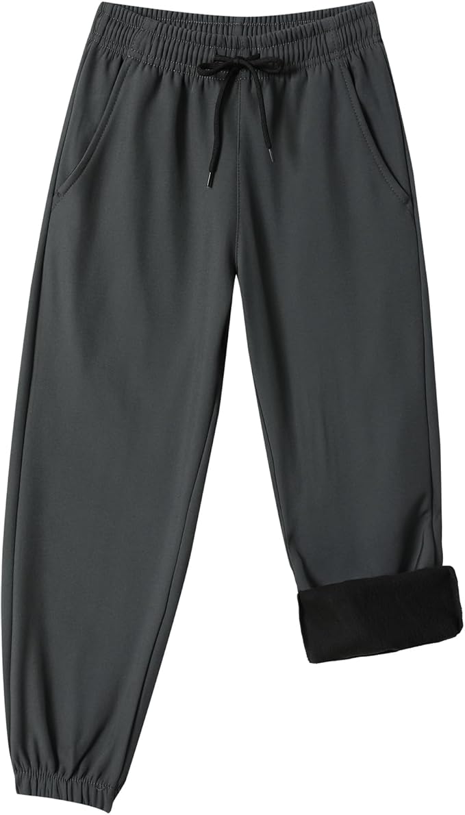 Toddler Fleece Lined Warm Joggers by XiaoLongRen