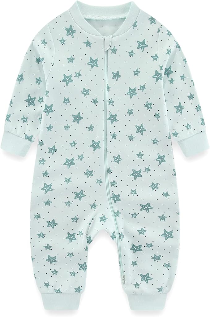 Newborn Baby 2-way Zipper Romper Cotton One-piece Jumsuit 3-pack, 0-24 Months - Image 3
