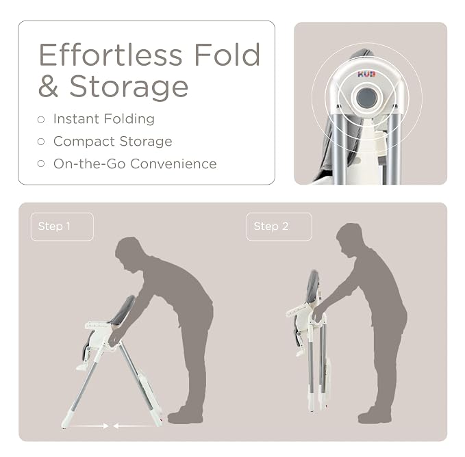 KÜB 3-in-1 Foldable Baby High Chair | Multifunctional Infant High Chairs - Image 5